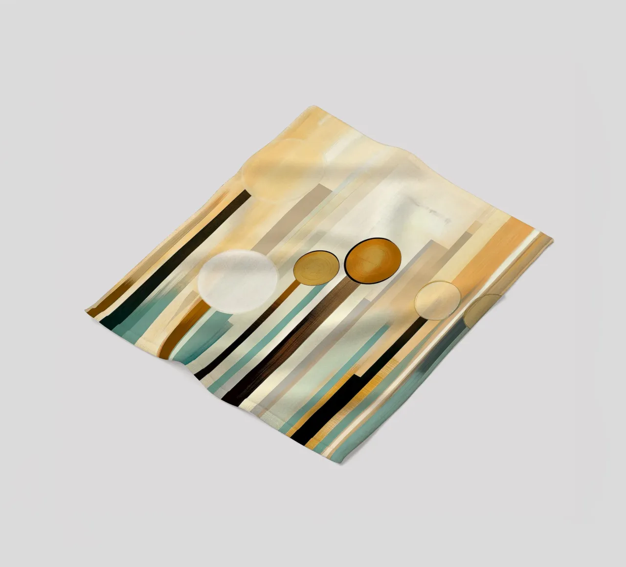 Abstract flowers fleece blanket by Imagine