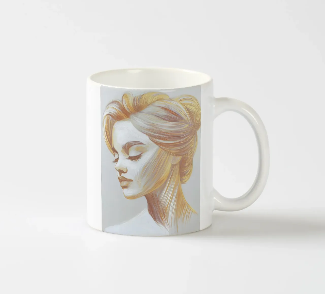 Ritratto di donna tazza in ceramica da Imagine