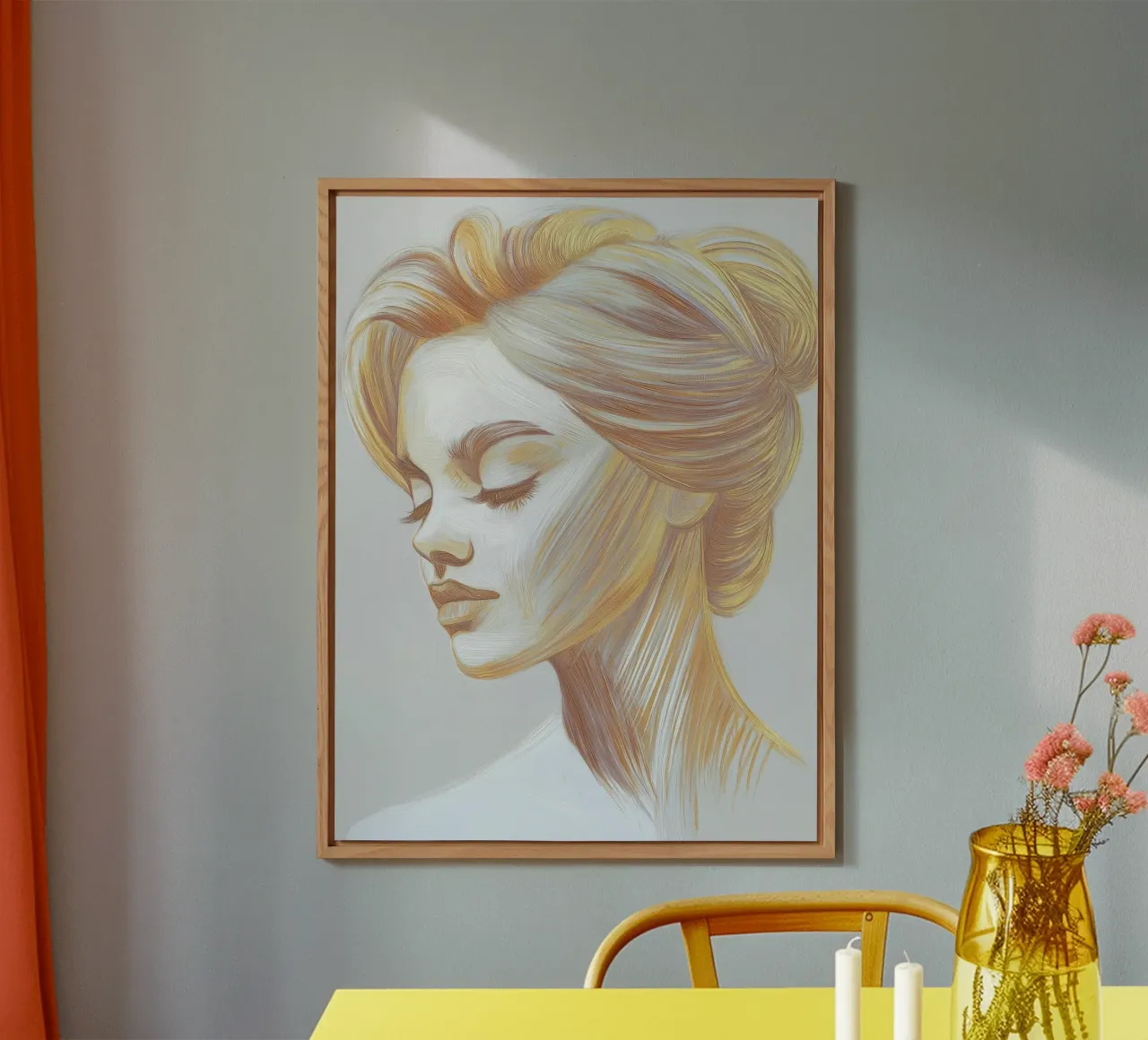 Women's portrait forex plate by Imagine