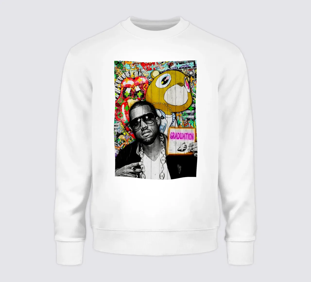 Pop Art kanye west Graduation felpa da FreeArtStudio