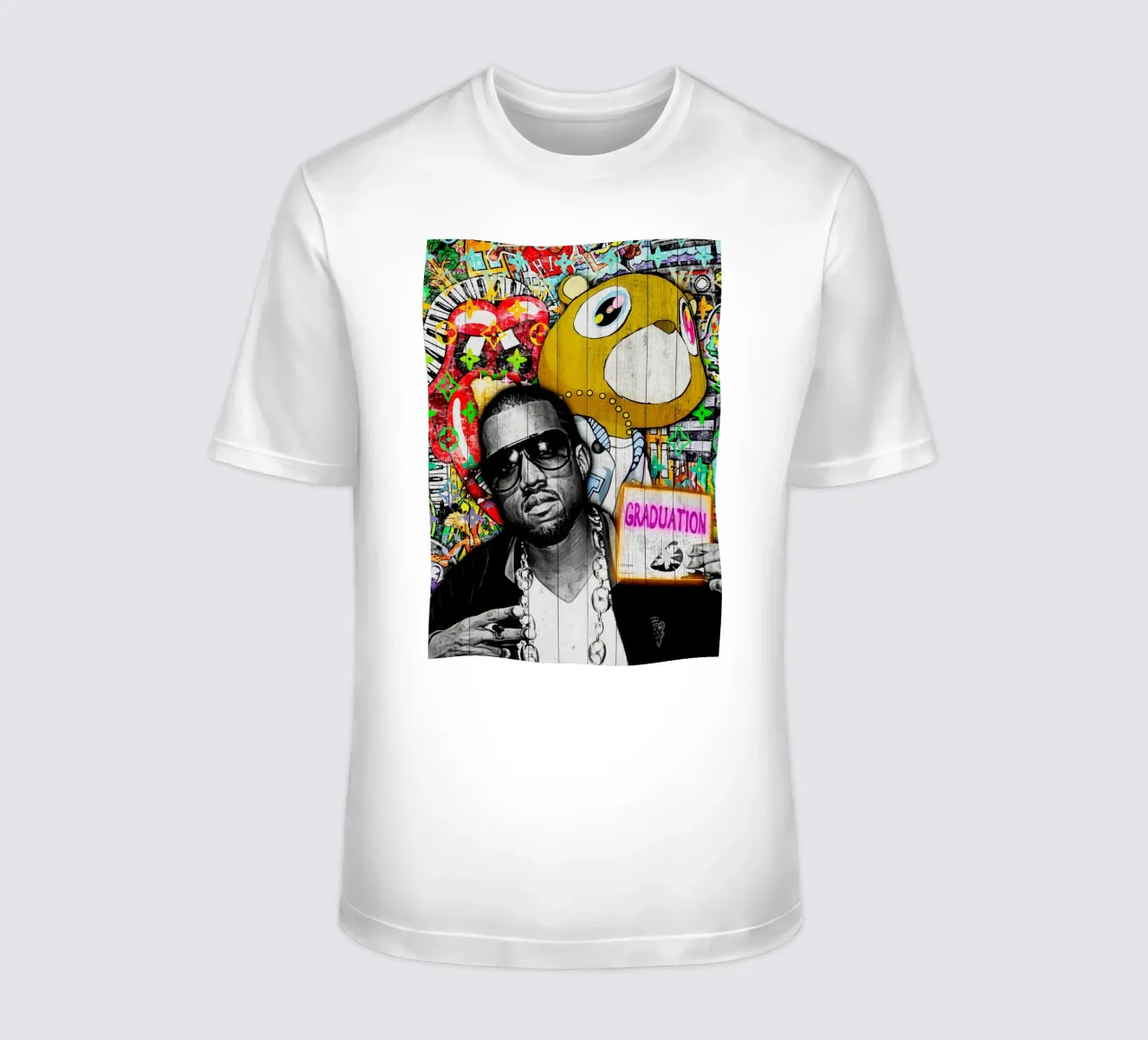 Pop Art kanye west Graduation t-shirt da FreeArtStudio