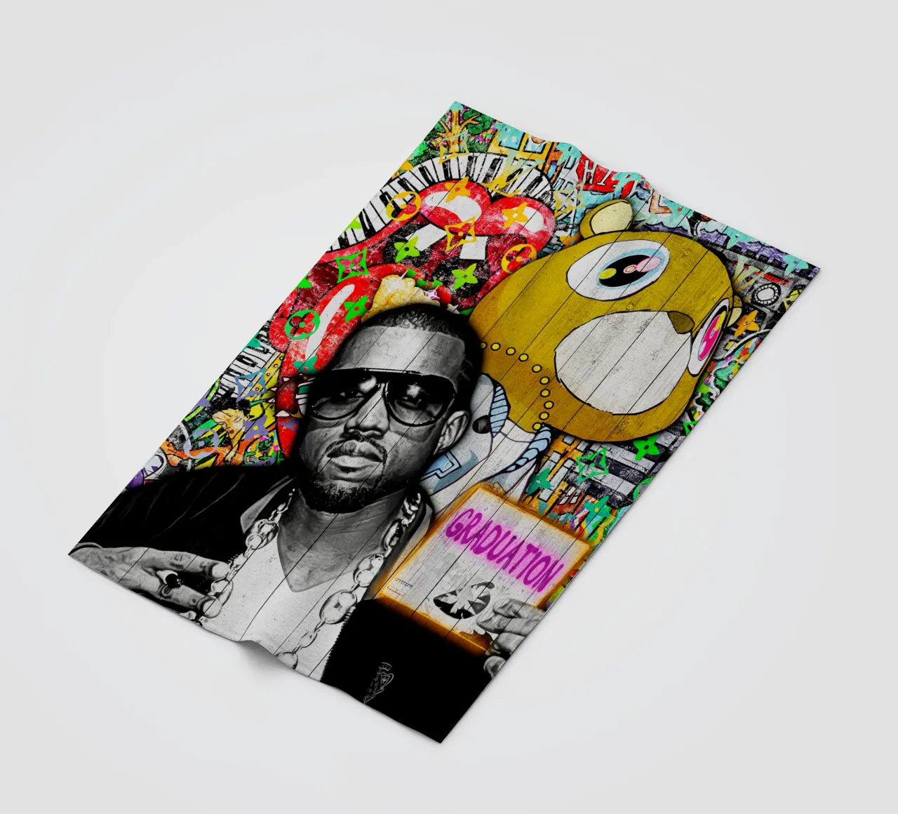 Pop Art kanye west Graduation coperta in pile da FreeArtStudio