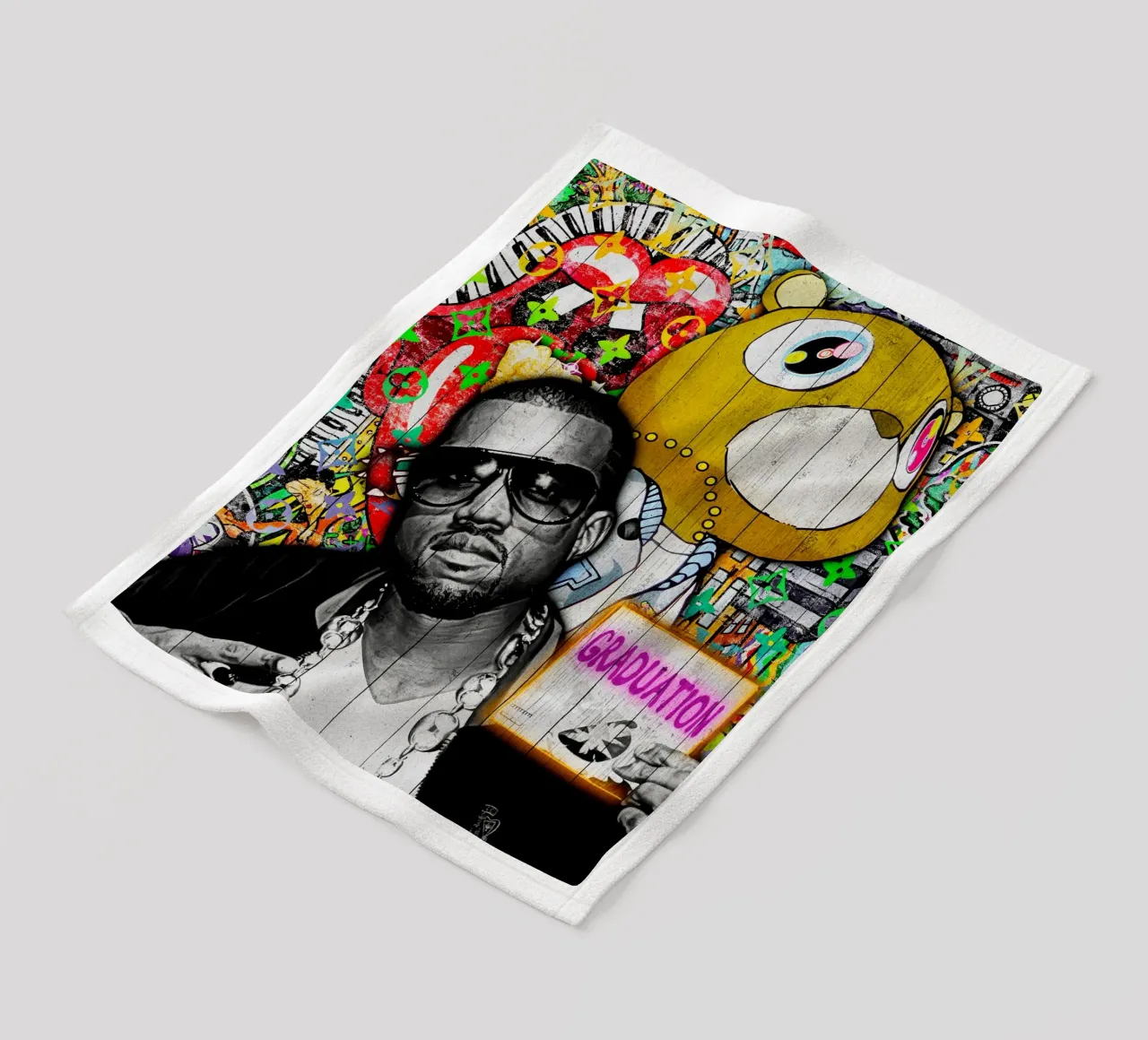 Pop Art kanye west Graduation coperta in pile da FreeArtStudio