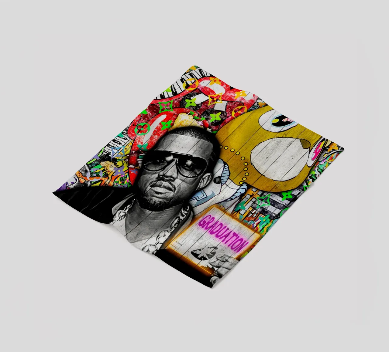 Pop Art kanye west Graduation coperta in pile da FreeArtStudio