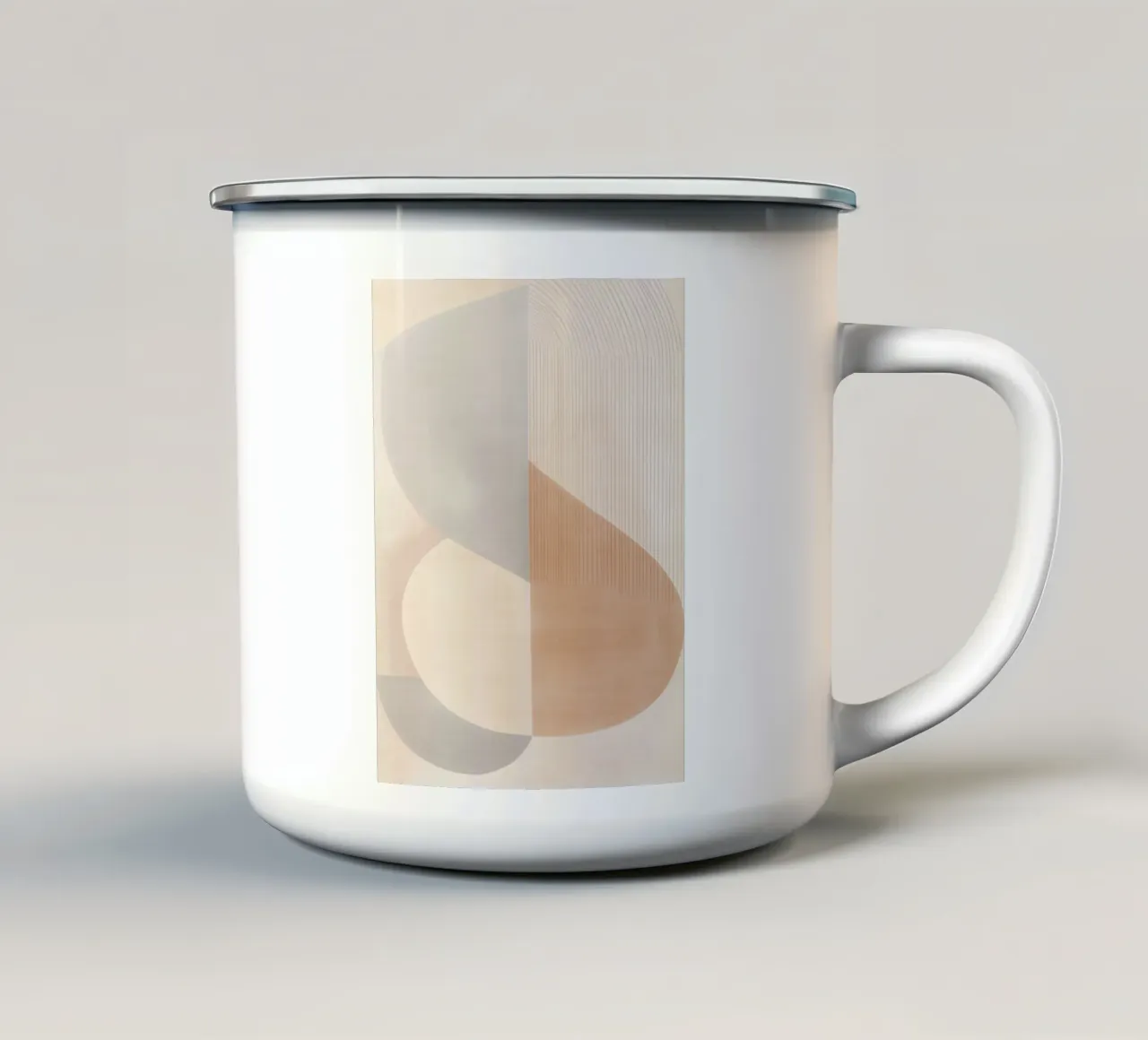 Formas abstractas taza de esmalte de Imagine