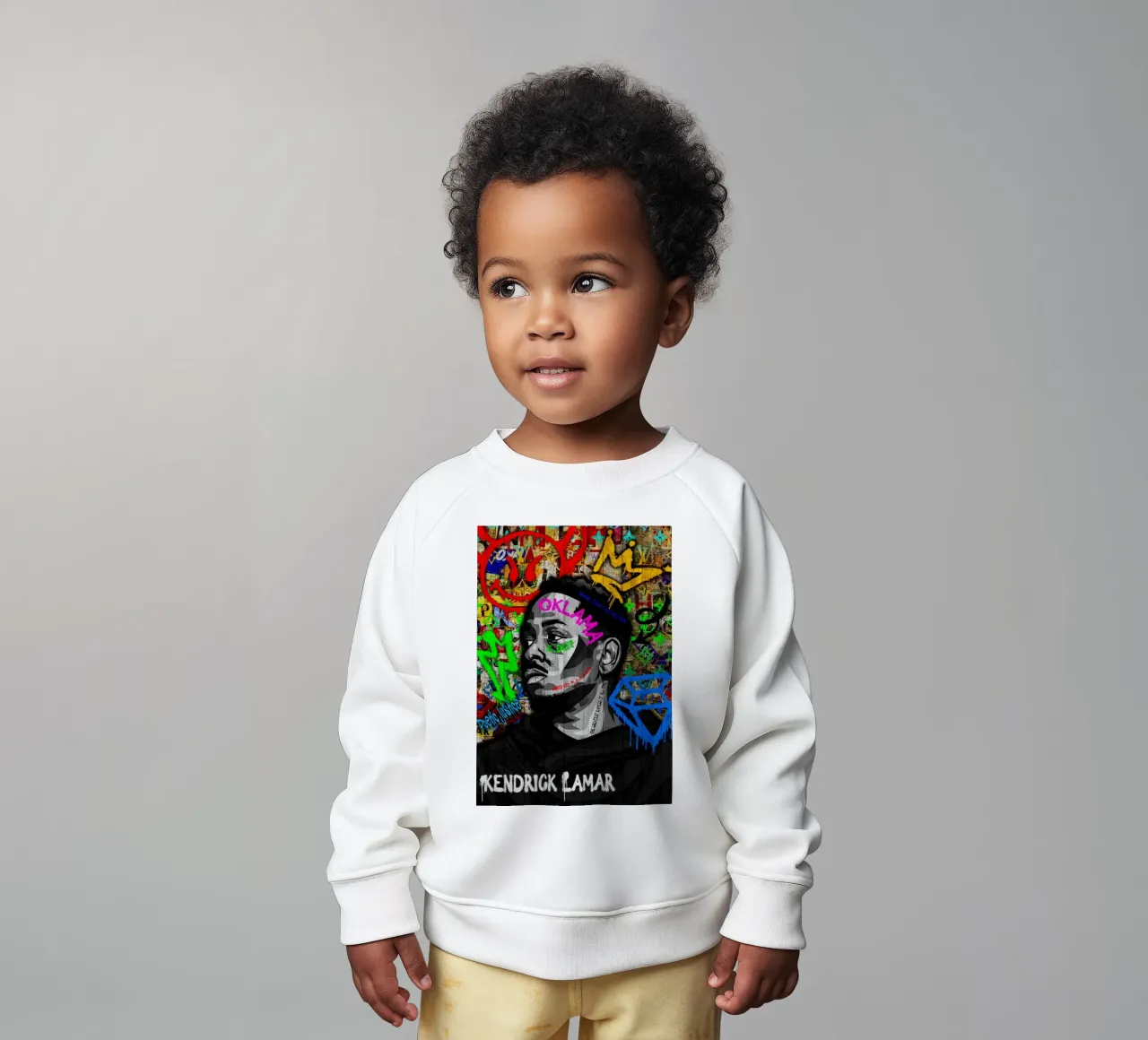 Pop art kendrick lamar felpa neonato da FreeArtStudio
