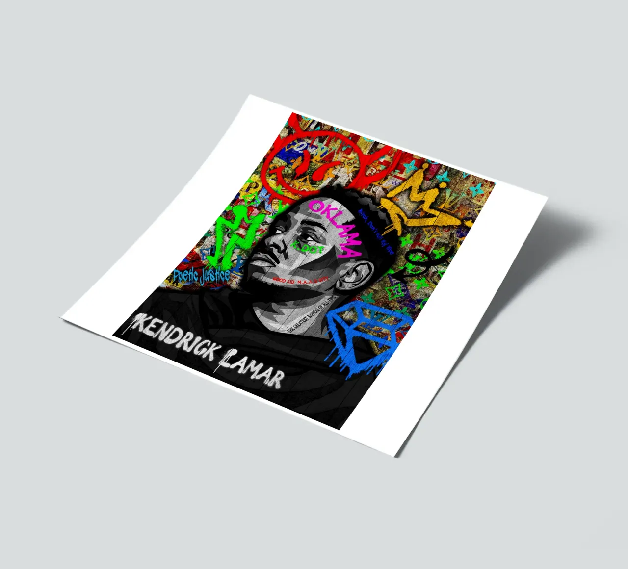 Pop art kendrick lamar pack de pegatina de FreeArtStudio