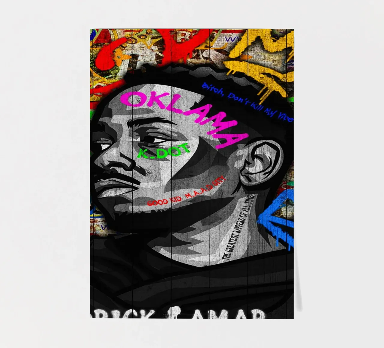 Pop art kendrick lamar pack de pegatina de FreeArtStudio