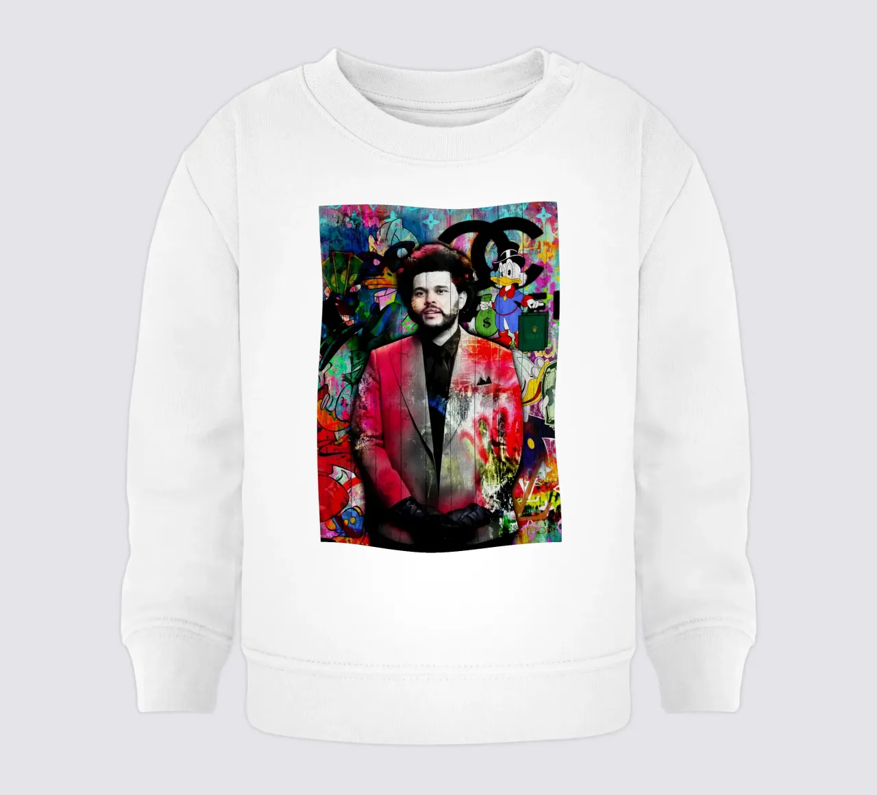 Pop art the weeknd felpa neonato da FreeArtStudio