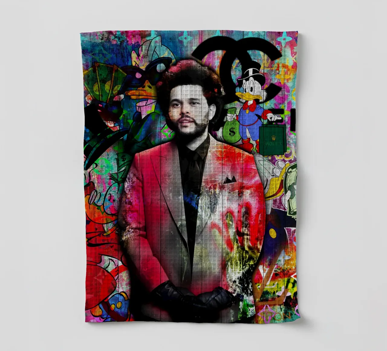 Pop art the weeknd canovaccio da cucina da FreeArtStudio
