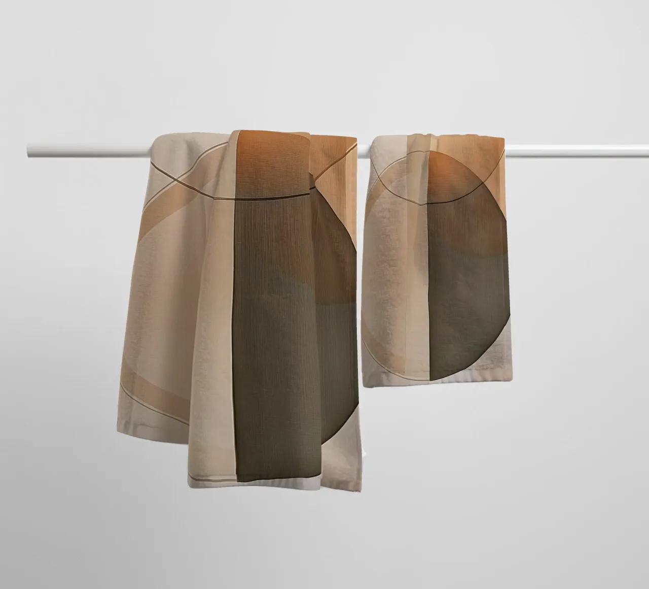 Abstract round shapes towel by Imagine