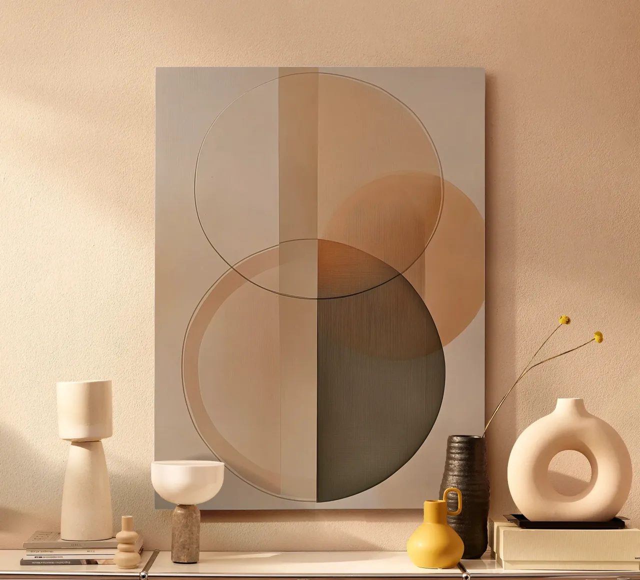 Abstract round shapes alu-dibond by Imagine