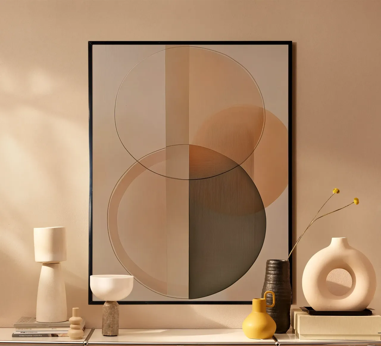 Abstract round shapes hahnemühle by Imagine