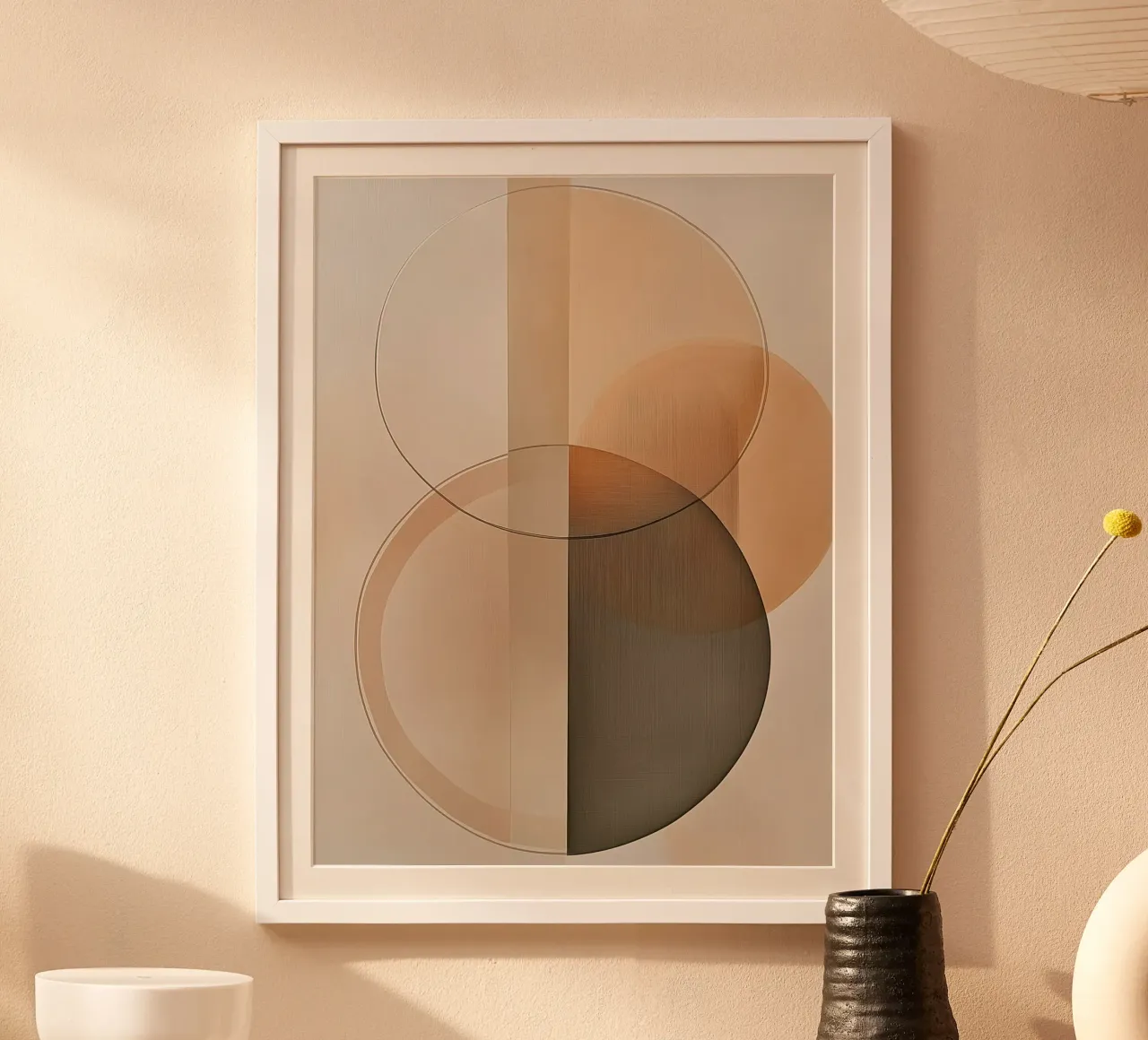 Abstract round shapes hahnemühle by Imagine