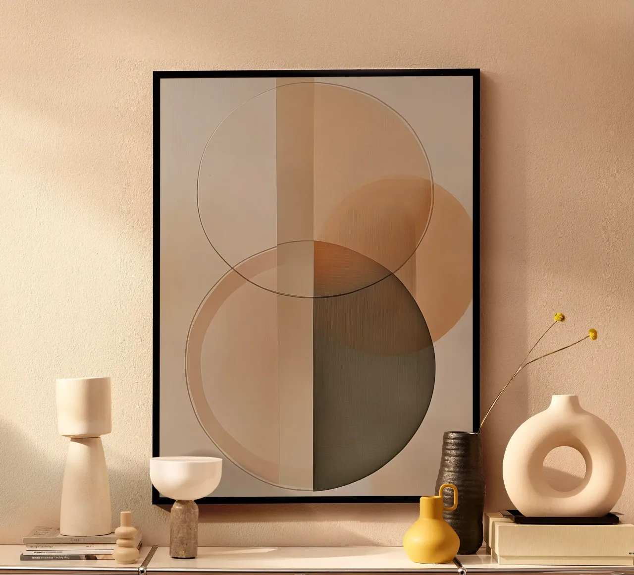 Abstract round shapes hahnemühle by Imagine