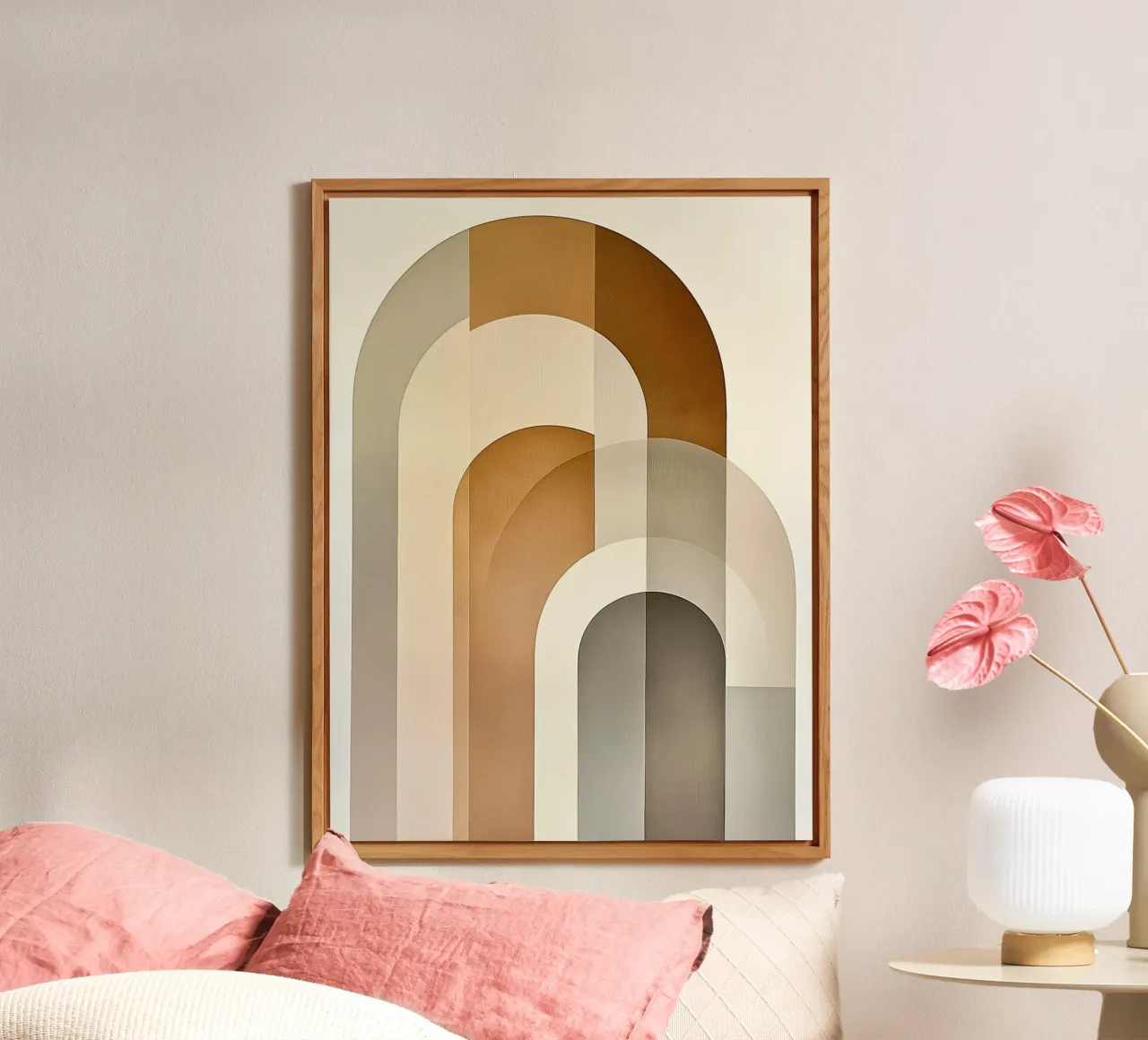 Marrone astratto alluminio dibond da Imagine