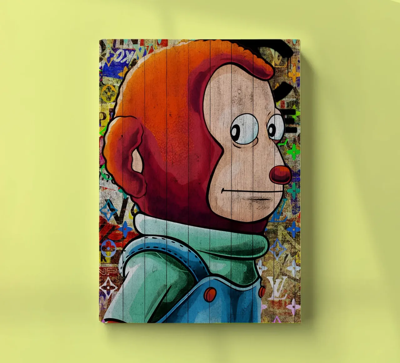 Pop Art Awkward Funny Monkey Meme notebook by FreeArtStudio