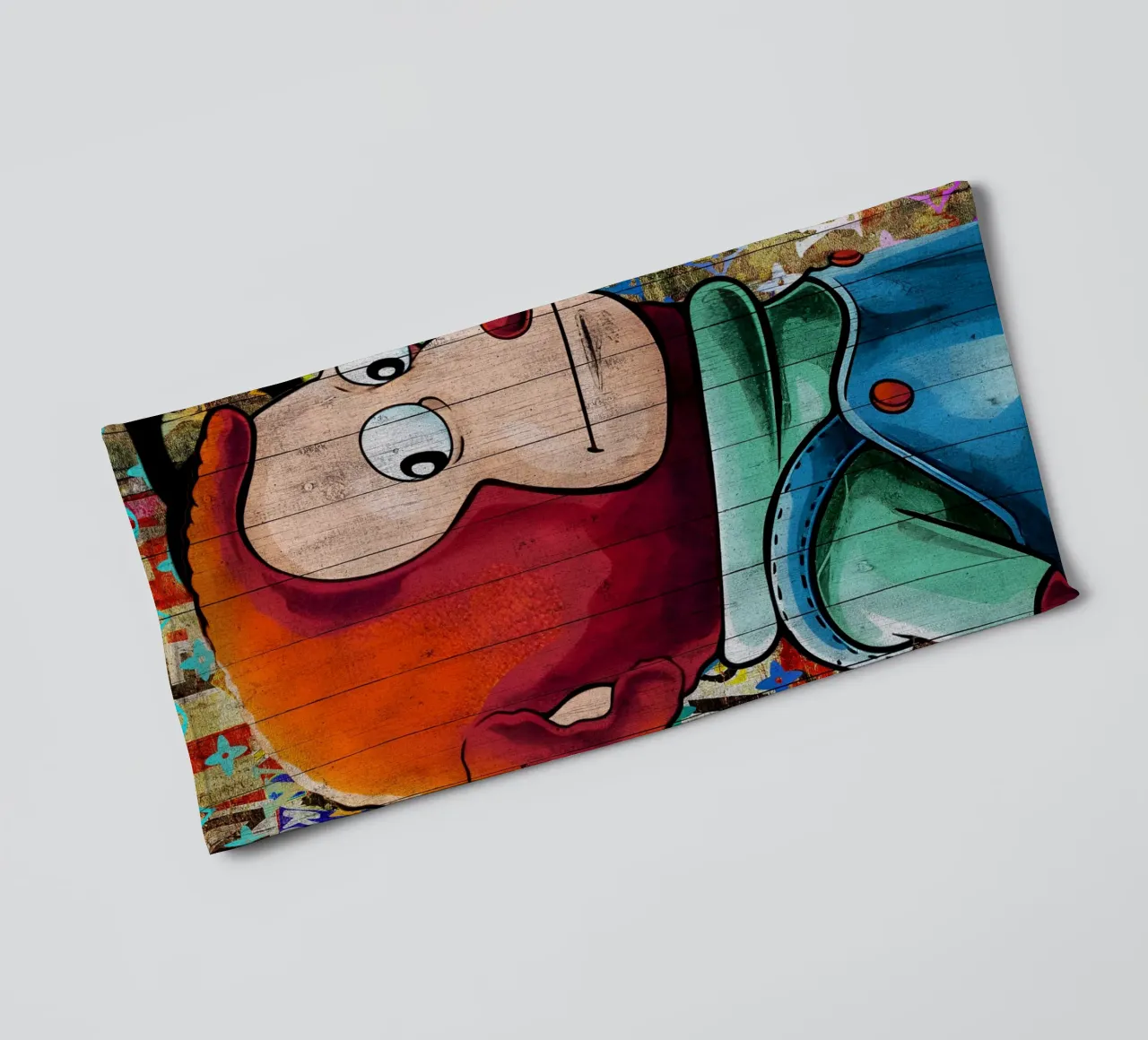 Pop Art Awkward Funny Monkey Meme asciugamano da bagno da FreeArtStudio