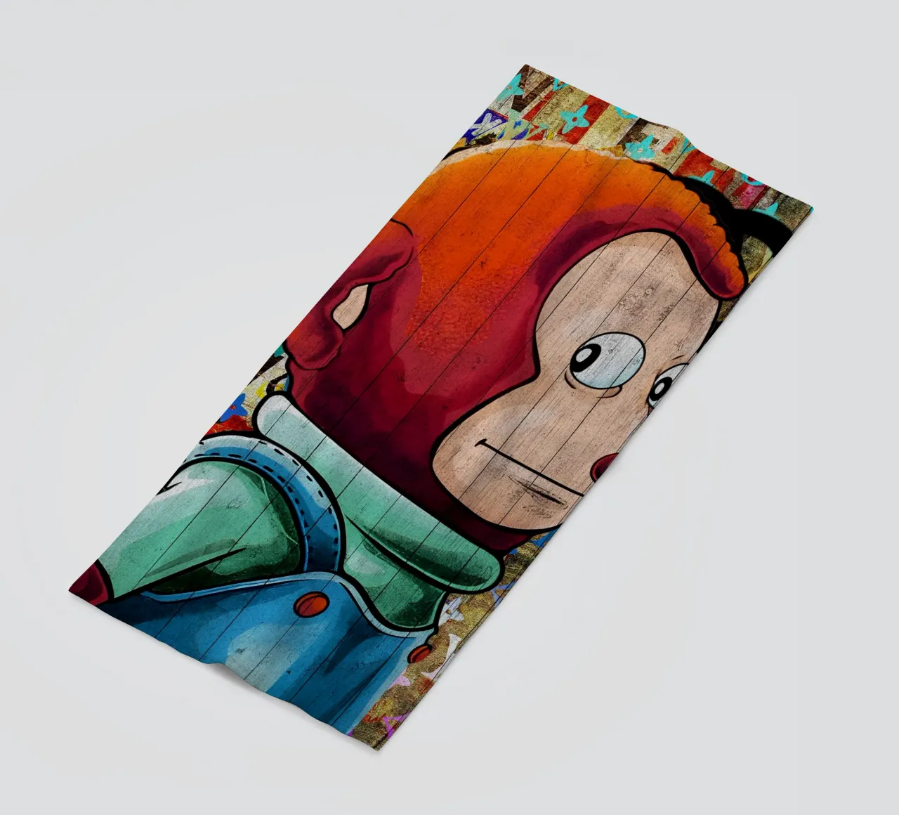 Pop Art Awkward Funny Monkey Meme telo mare da FreeArtStudio