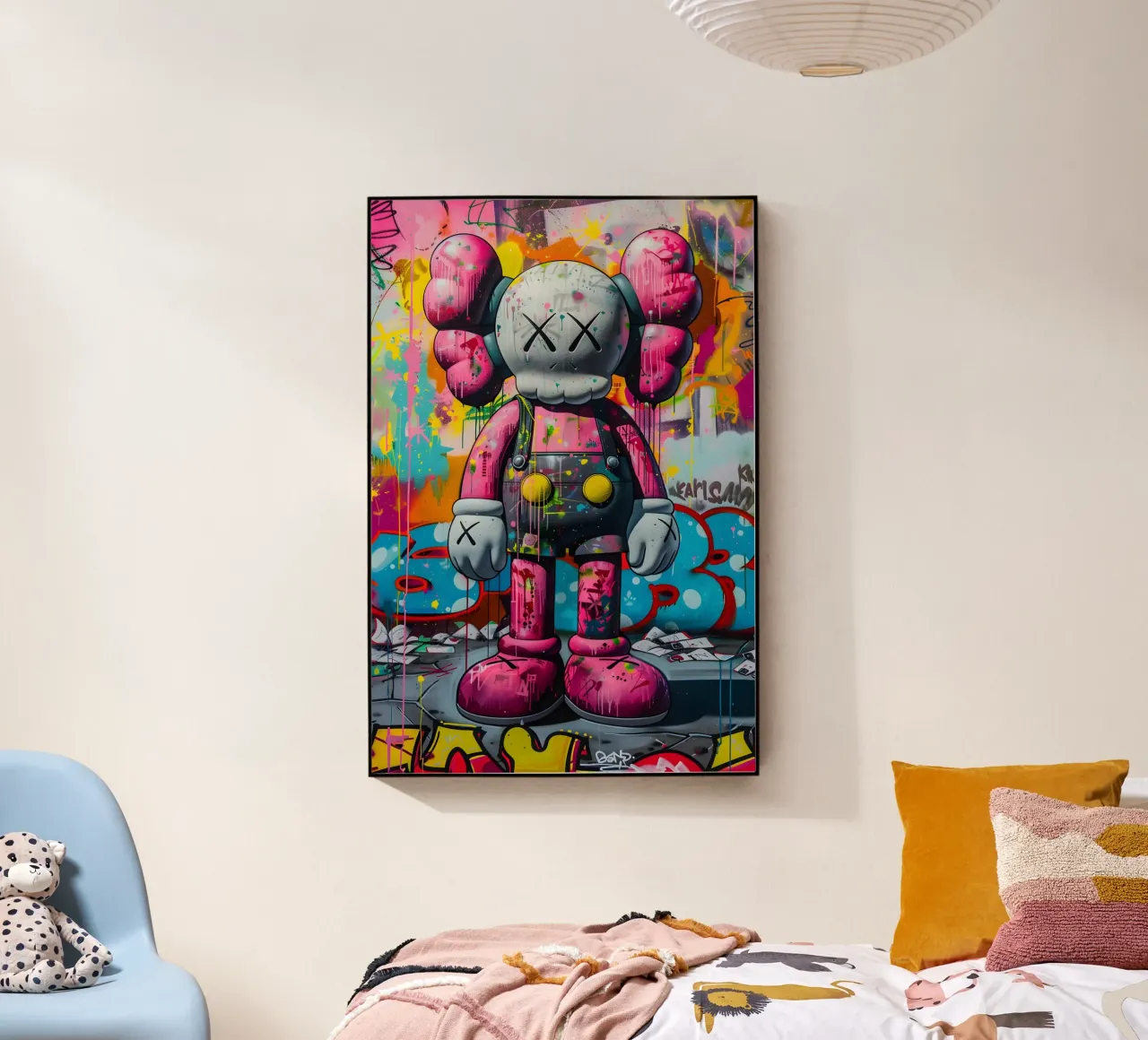 Pop art Kaws plexiglass da FreeArtStudio