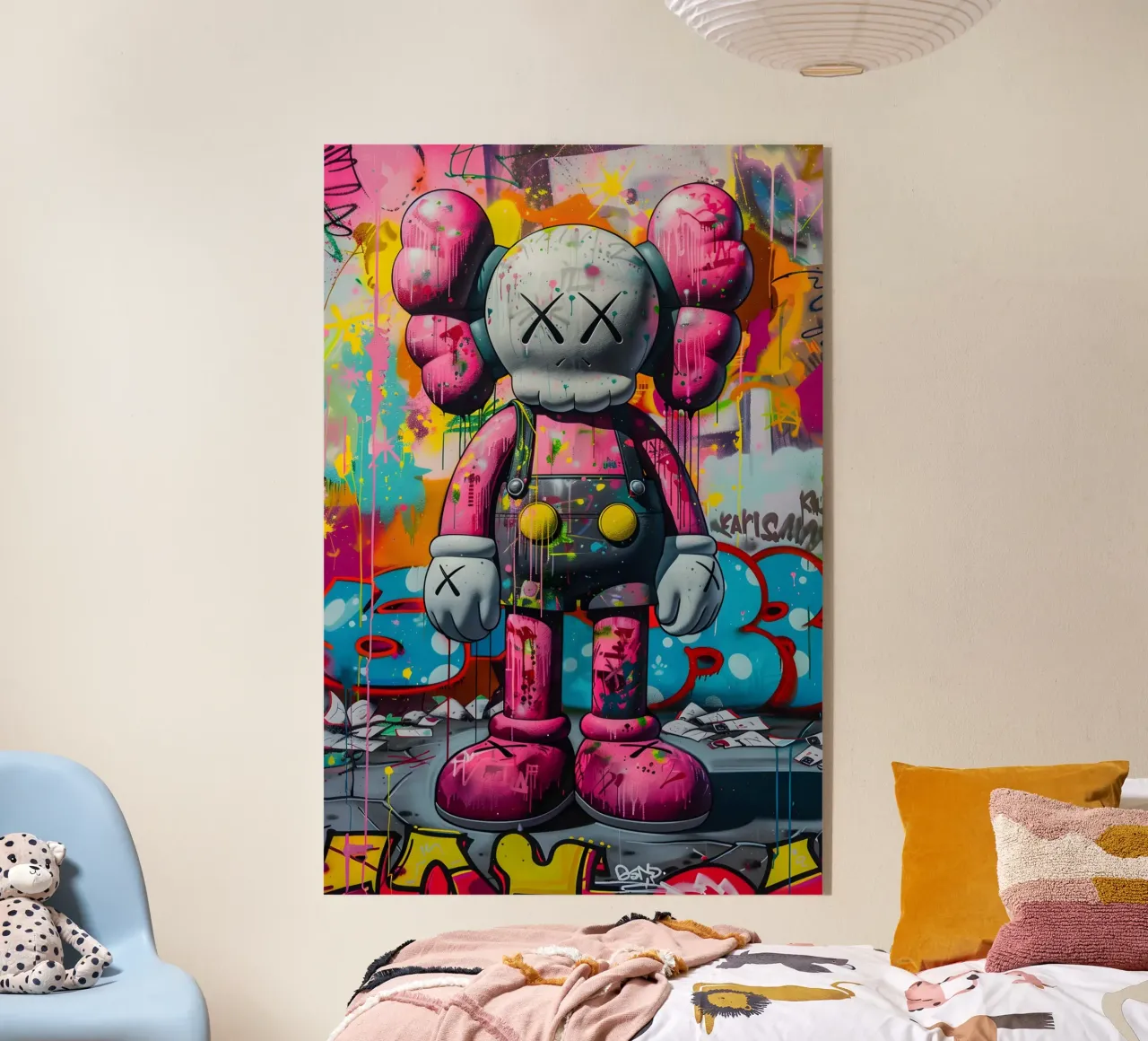 Pop art Kaws plexiglass da FreeArtStudio
