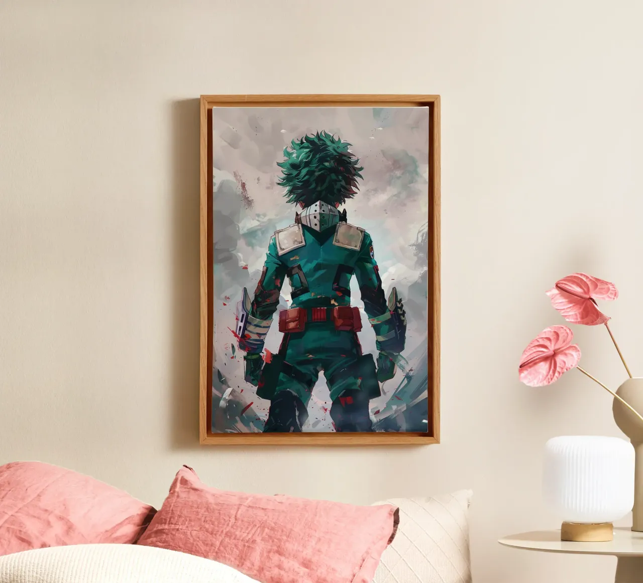 Midoriya Izuku From My Hero Academia tela con Cornice a cassetta da CreativeStudio