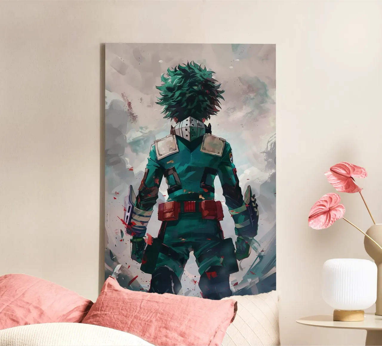 Midoriya Izuku From My Hero Academia tela con Cornice a cassetta da CreativeStudio