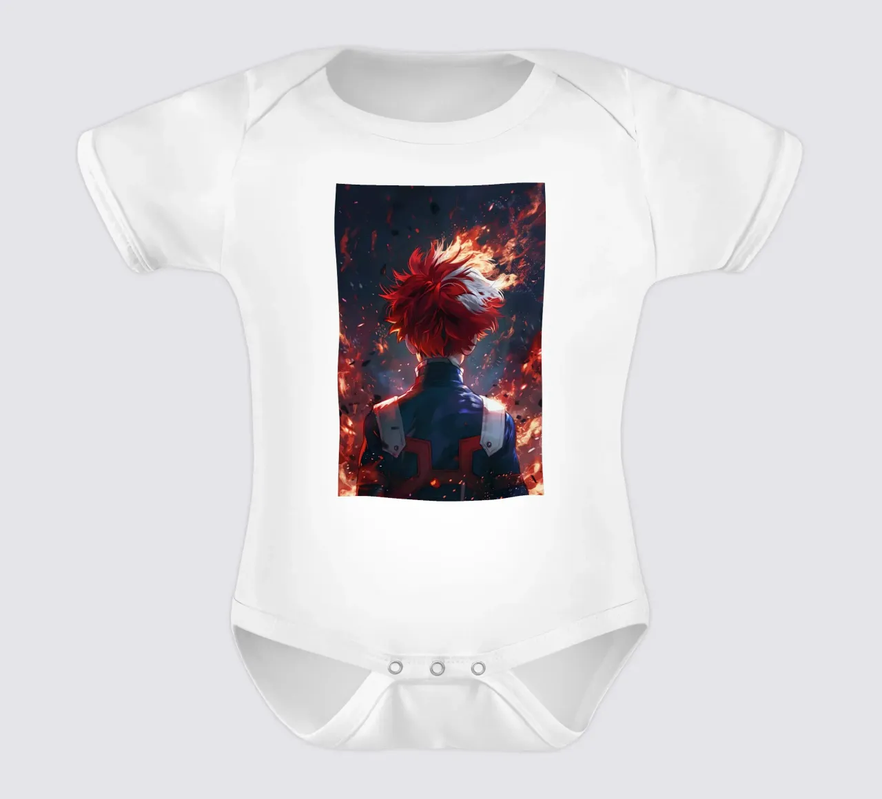 Shoto Todoroki From My Hero Academia body neonato maniche corte da CreativeStudio