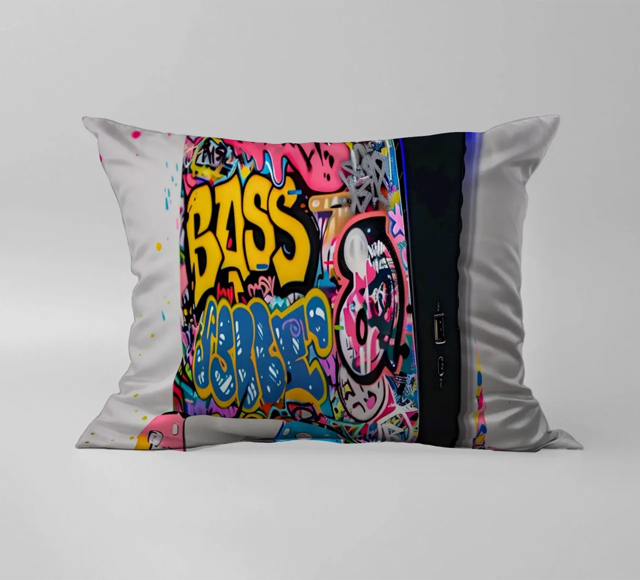 Pop art Playstation 5 console cuscino da FreeArtStudio