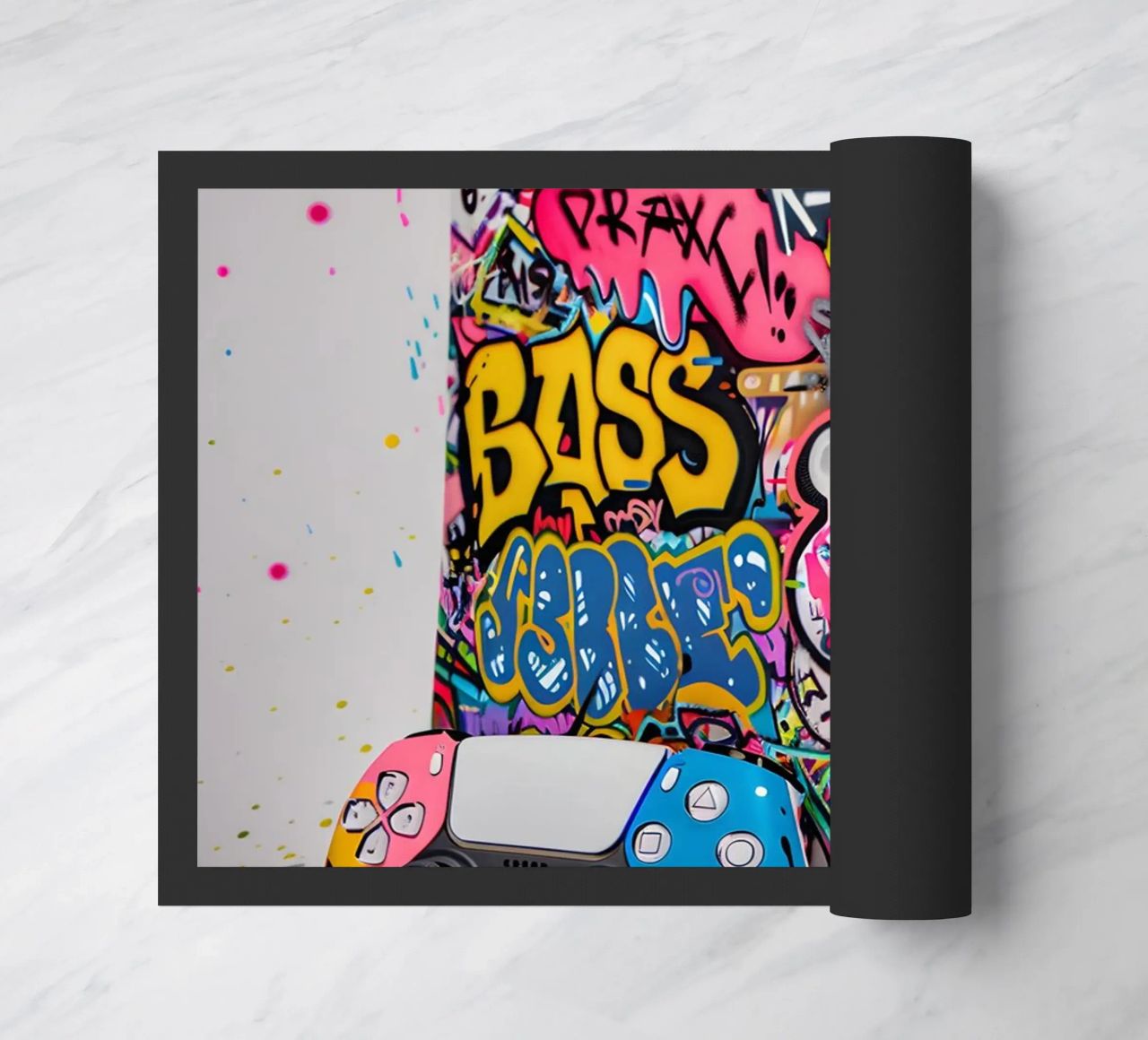 Pop art Playstation 5 console felpudo de FreeArtStudio