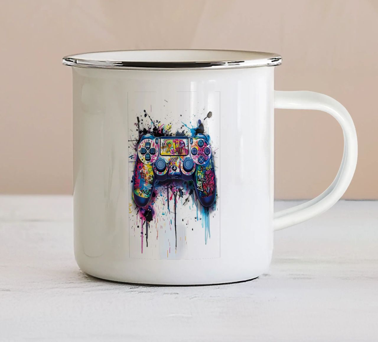 PlayStation controller tazza in smalto da FreeArtStudio