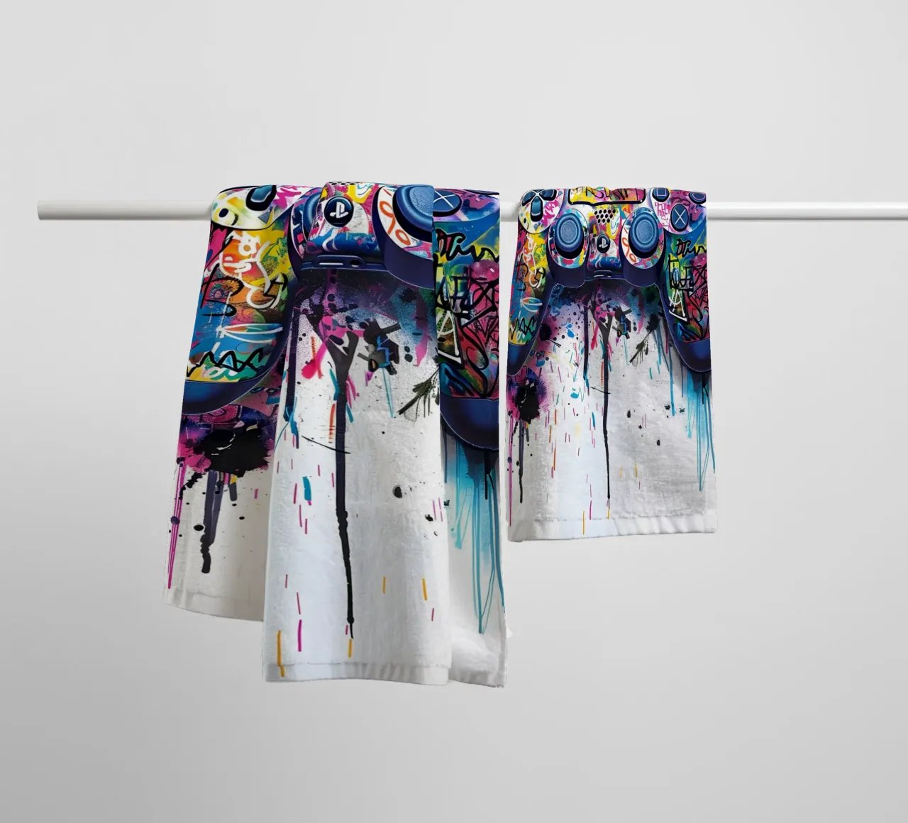 PlayStation controller asciugamano da bagno da FreeArtStudio