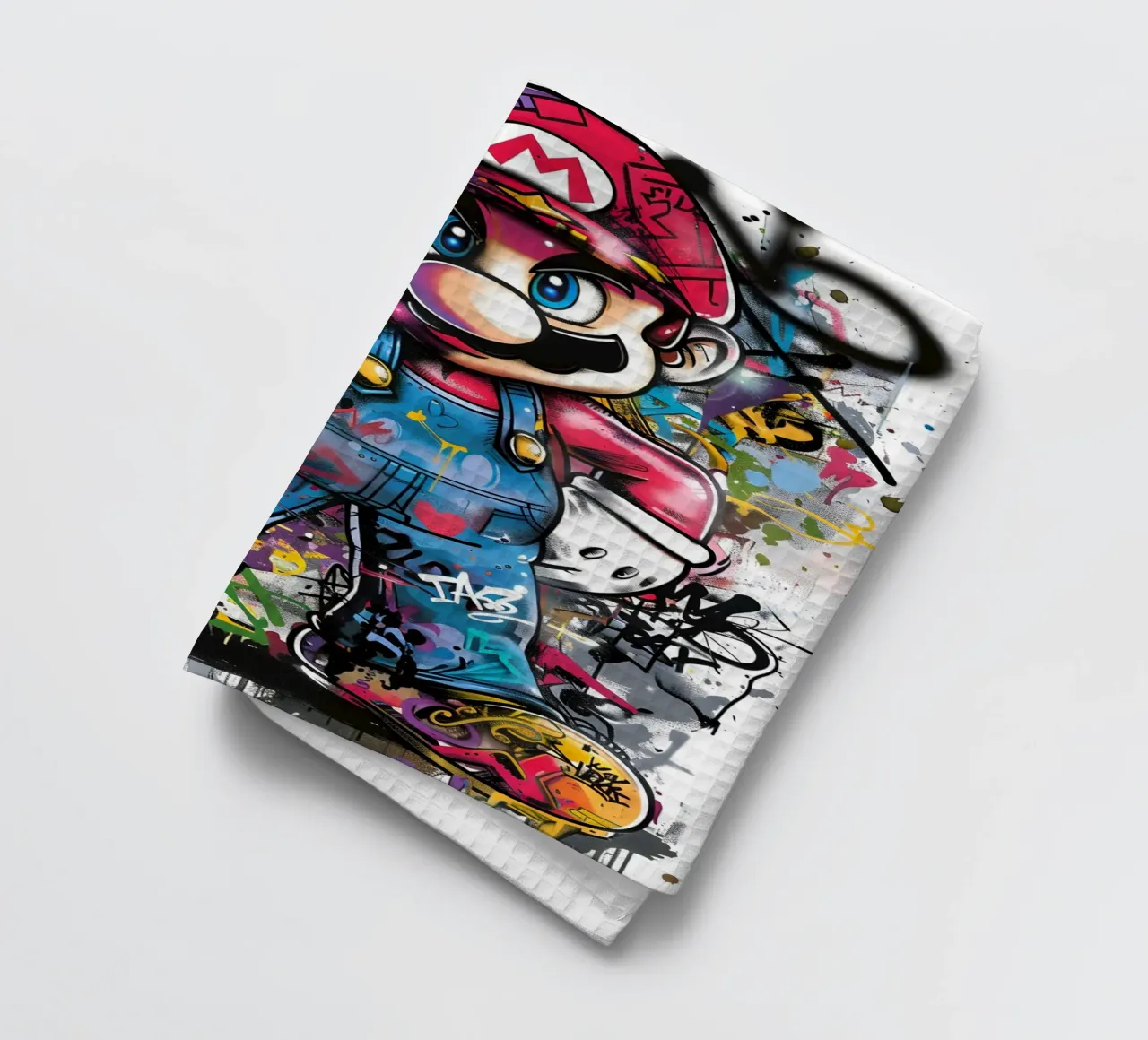 Pop art Mario Graffiti canovaccio da cucina da FreeArtStudio