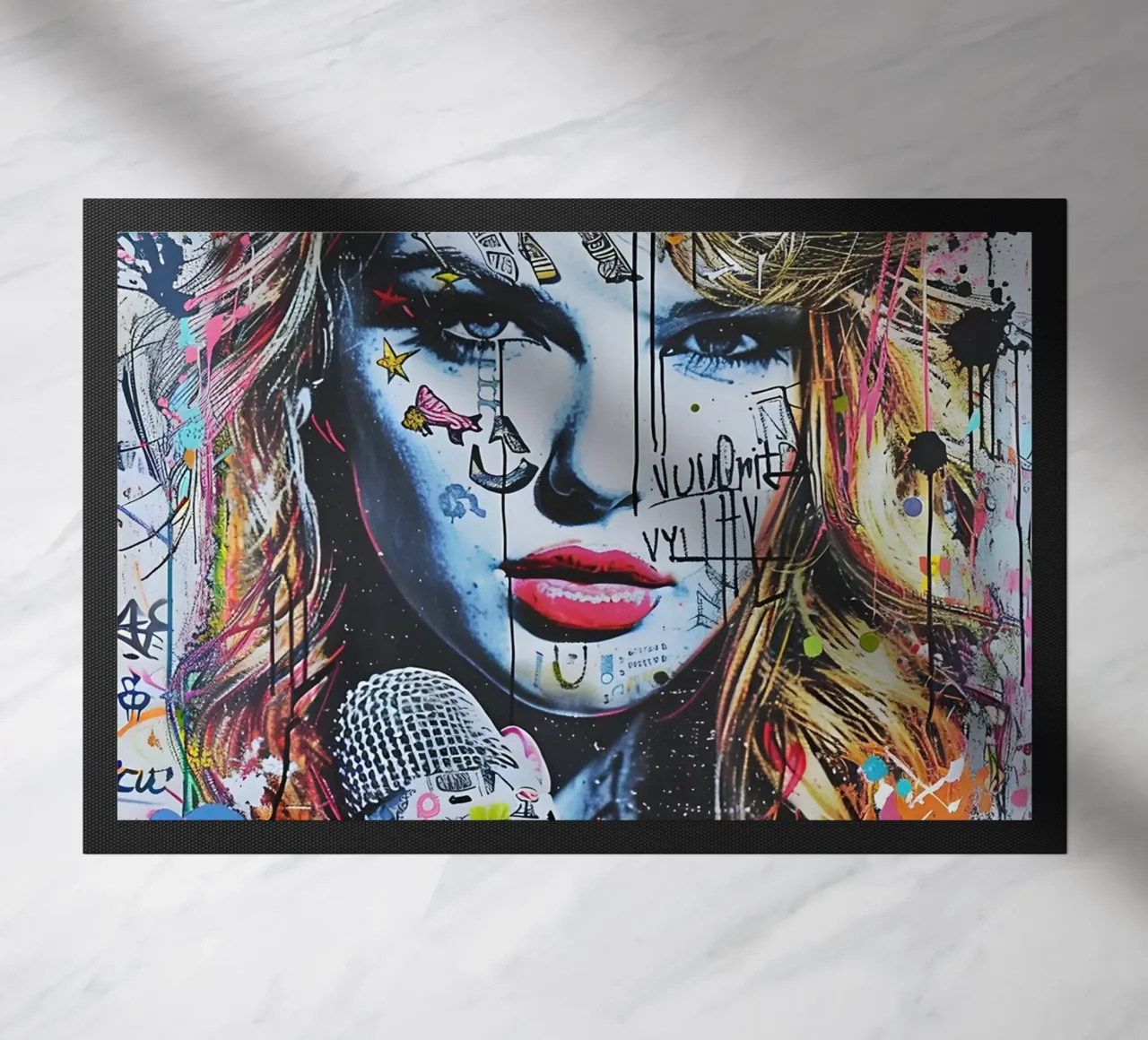 Pop art Taylor Swift zerbino da FreeArtStudio