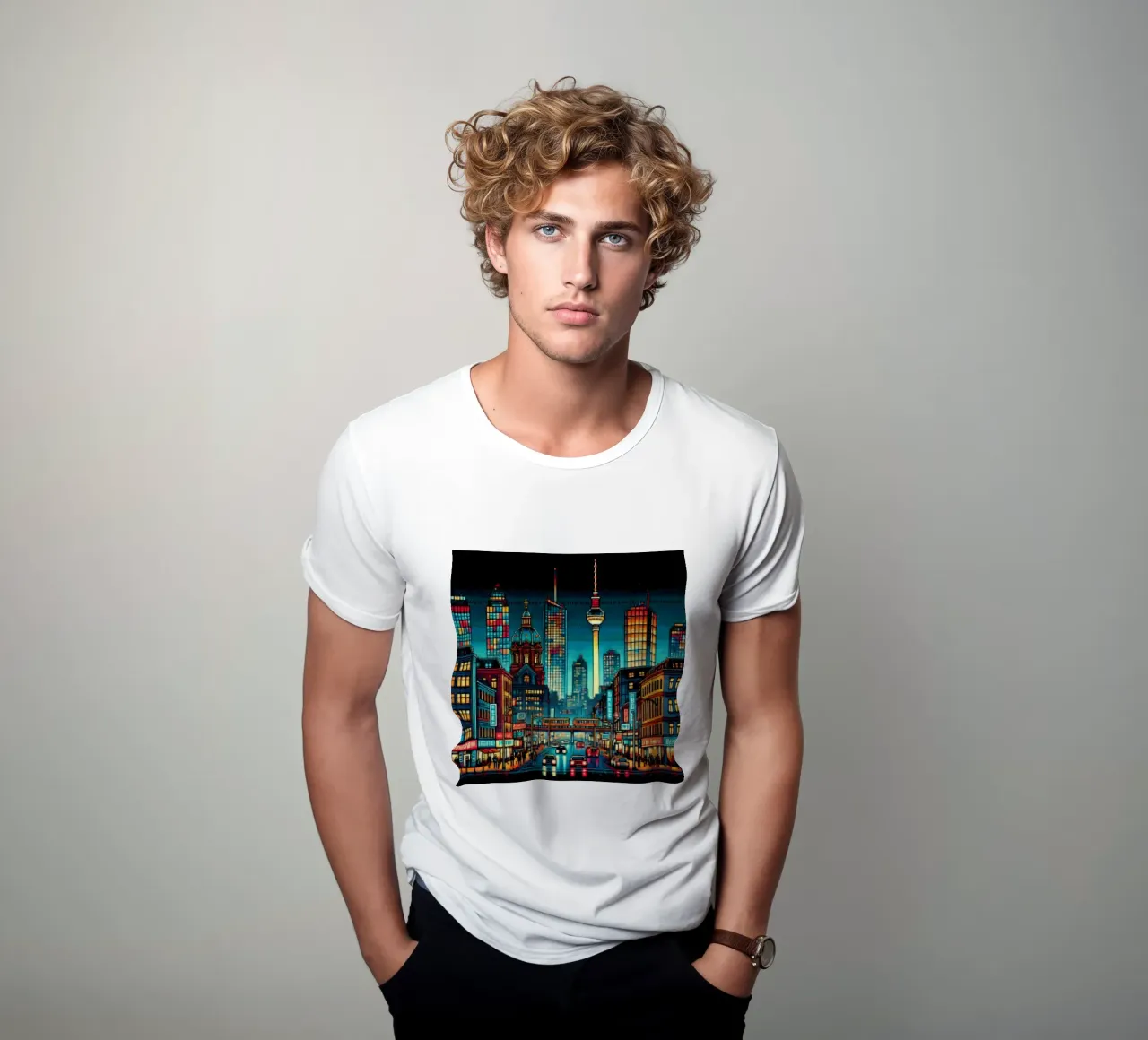Berlino - Pixelart t-shirt da pixelart
