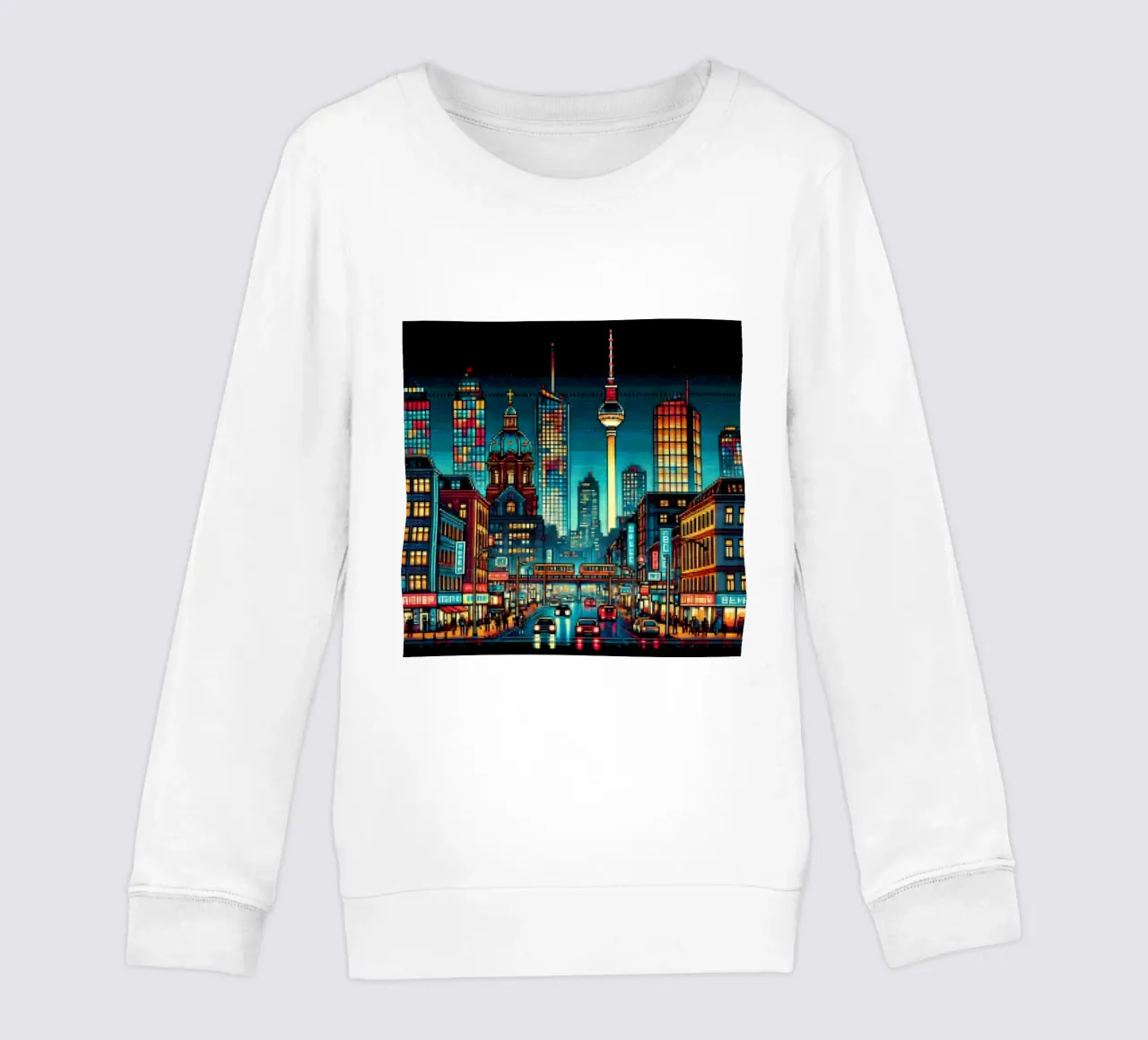 Berlino - Pixelart felpa bambino da pixelart