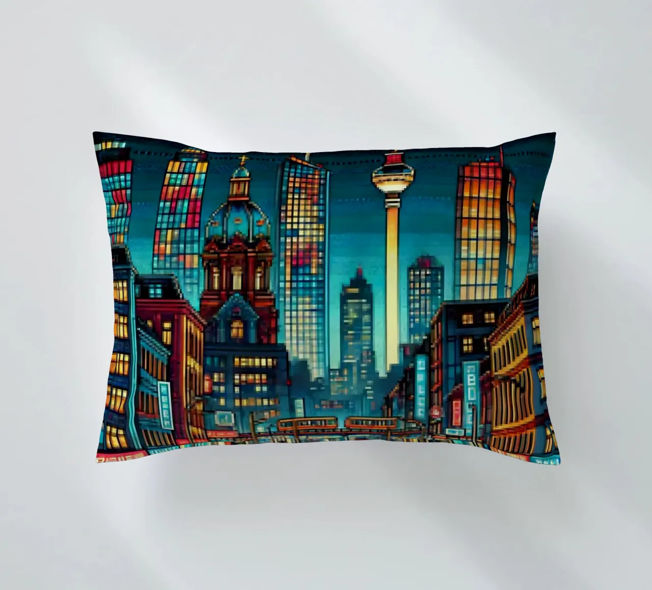 Berlino - Pixelart cuscino da pixelart