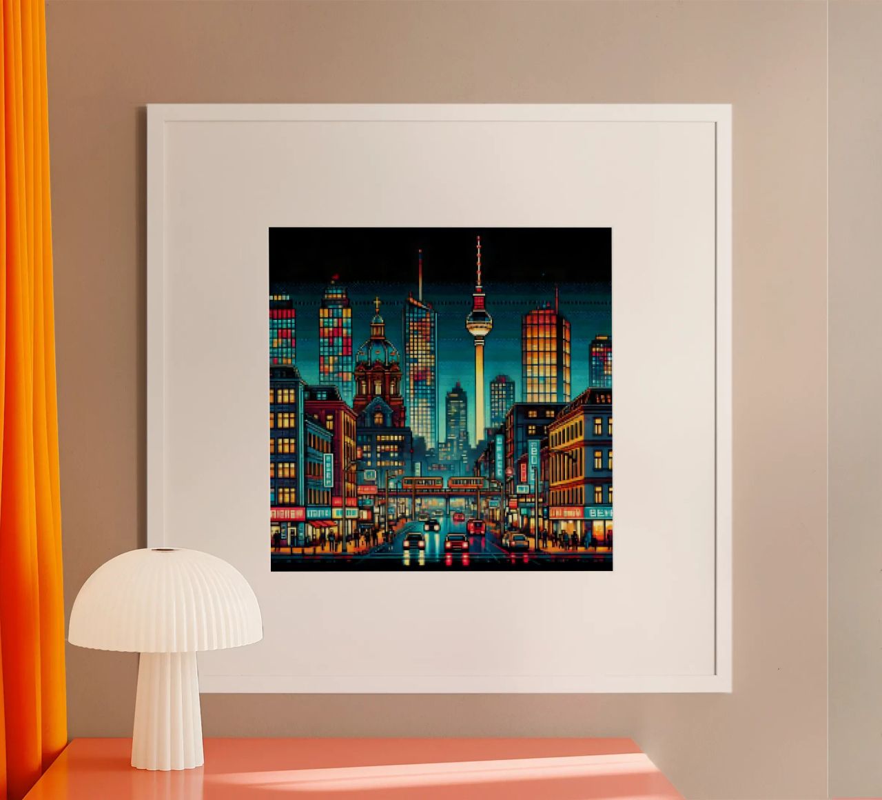 Berlin - Pixelart poster by pixelart