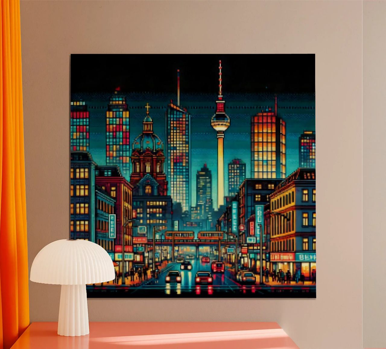 Berlin - Pixelart poster by pixelart
