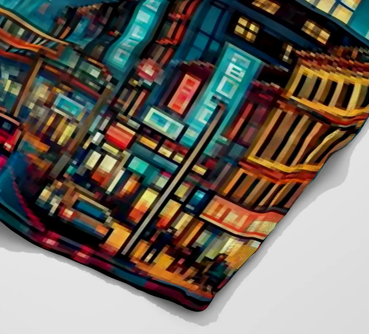 Berlino - Pixelart coperta in pile da pixelart