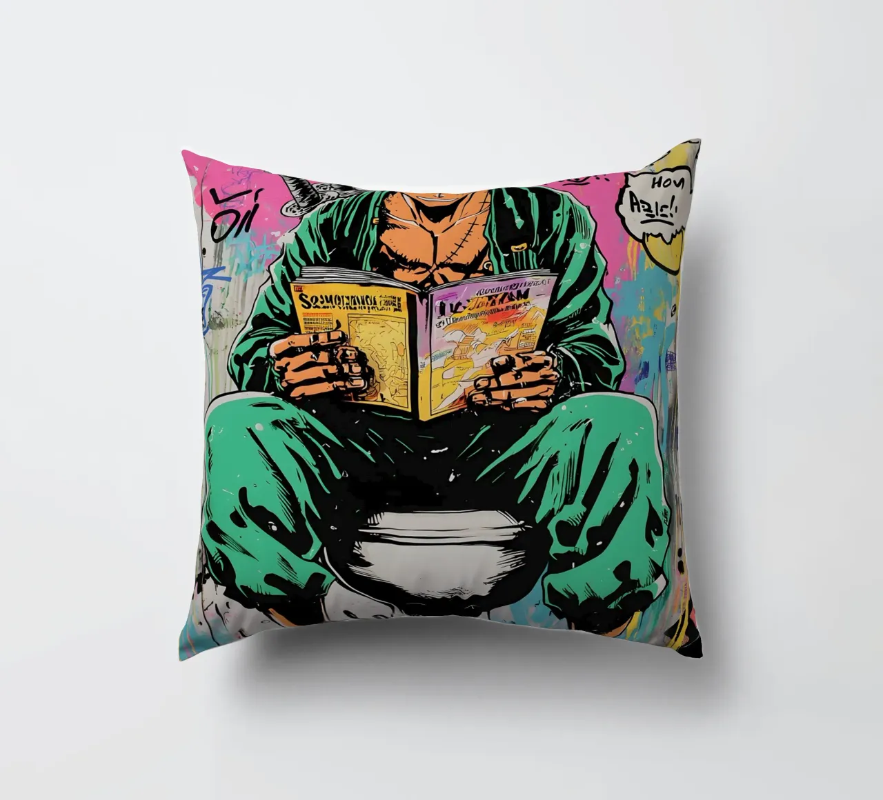 Funny Zoro Toilet cuscino da FreeArtStudio