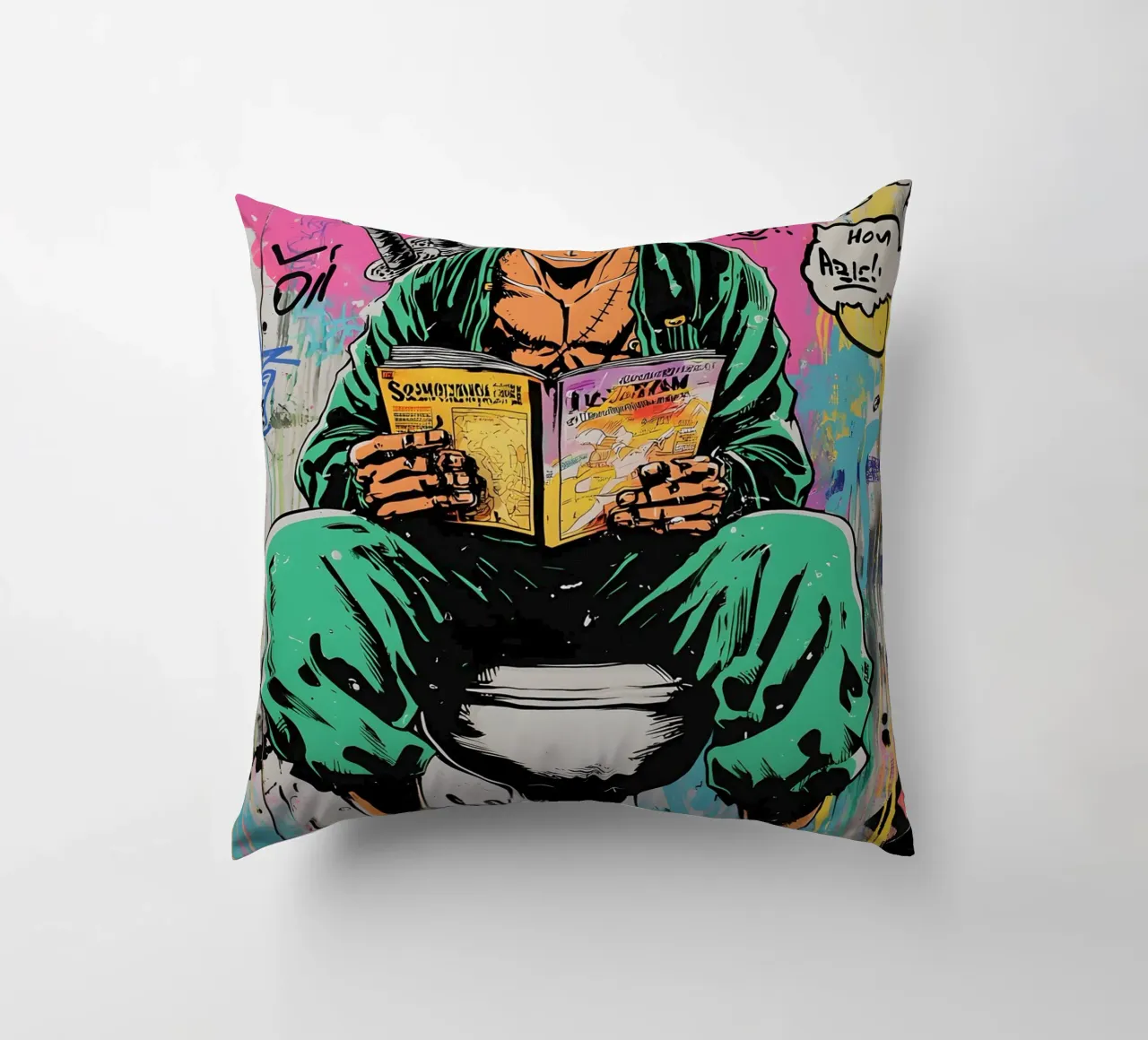 Funny Zoro Toilet cuscino da FreeArtStudio