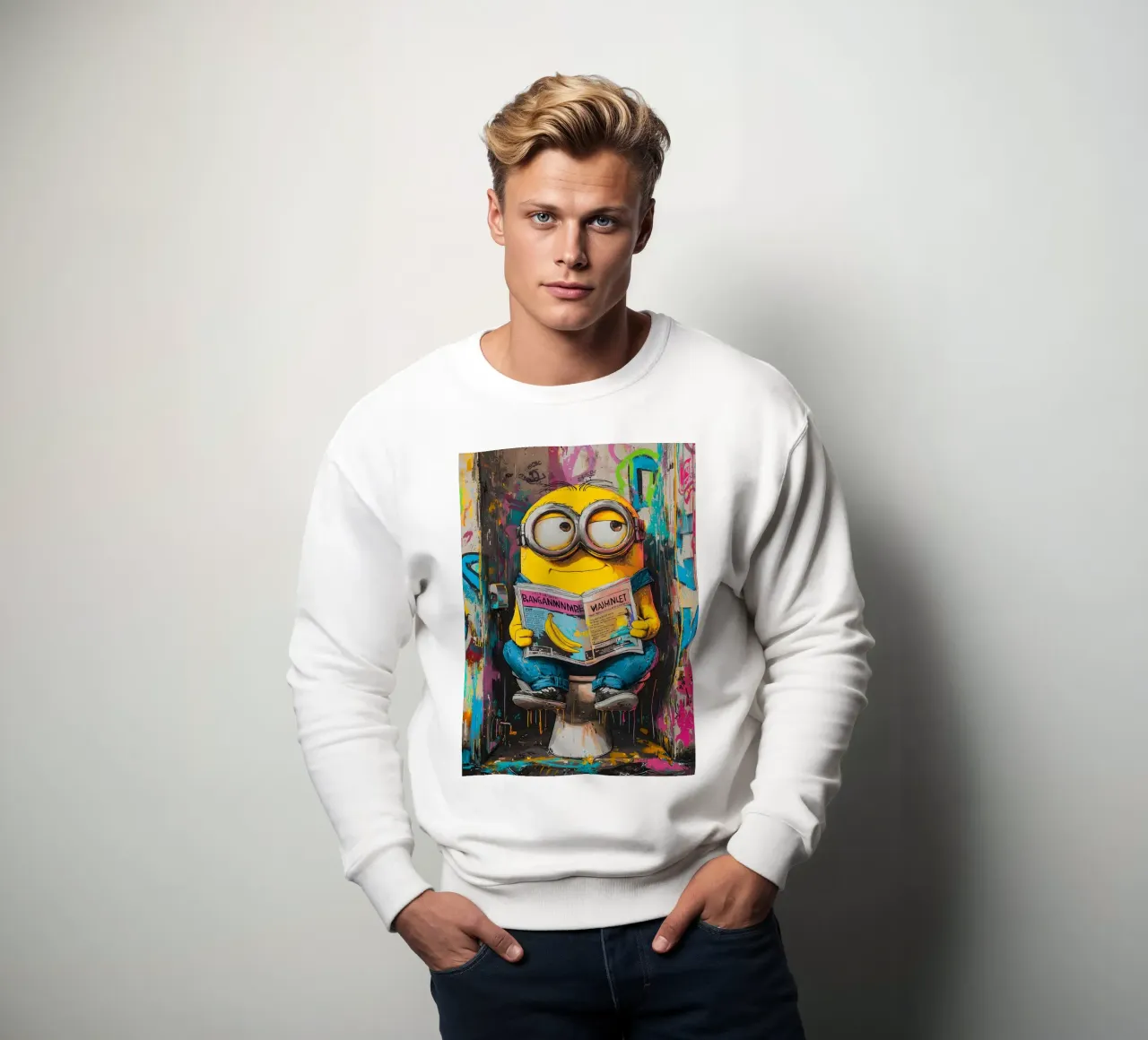 Funny Minion Toilet felpa da FreeArtStudio