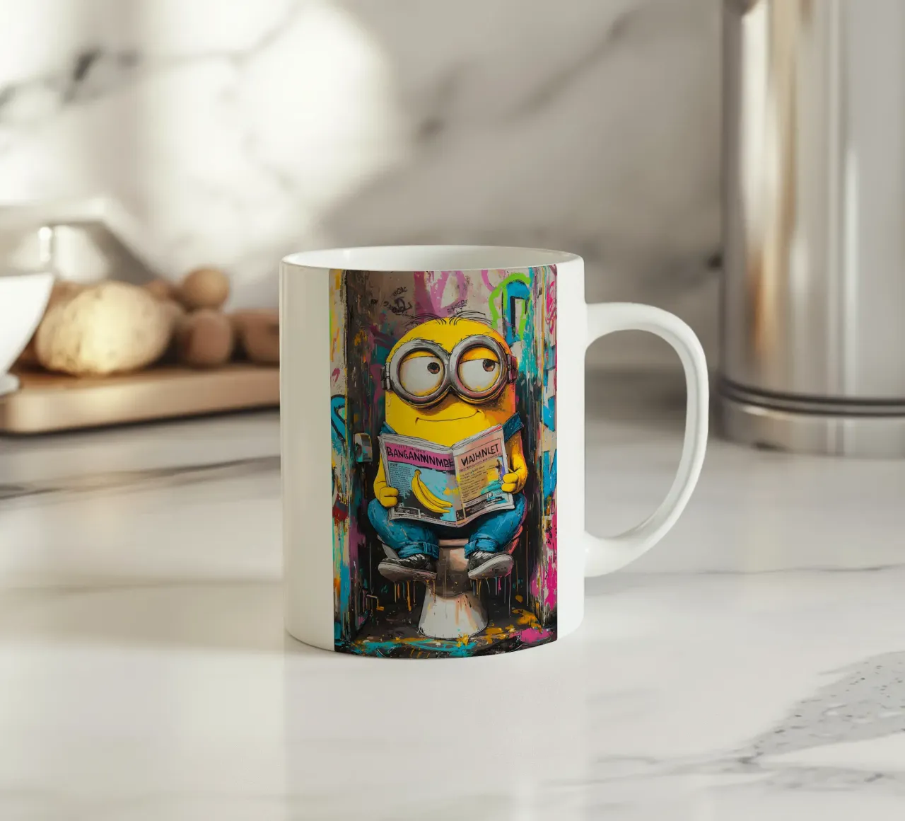 Funny Minion Toilet tazza in ceramica da FreeArtStudio