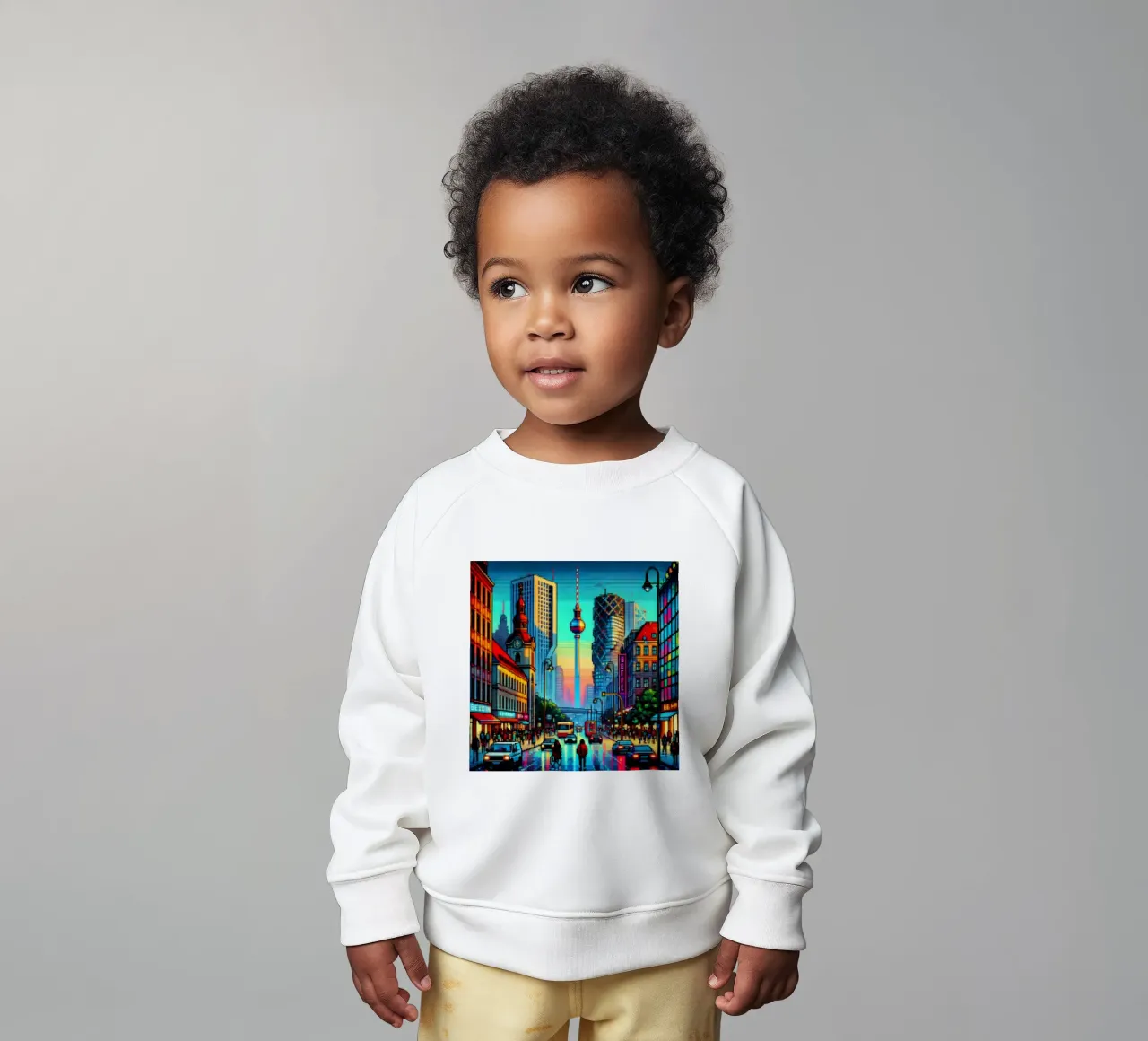 Berlino - Pixelart felpa neonato da pixelart