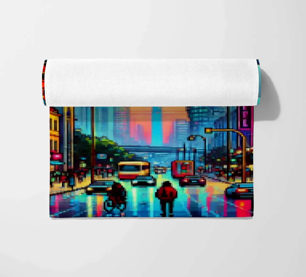 Berlin - Pixelart beach towel by pixelart