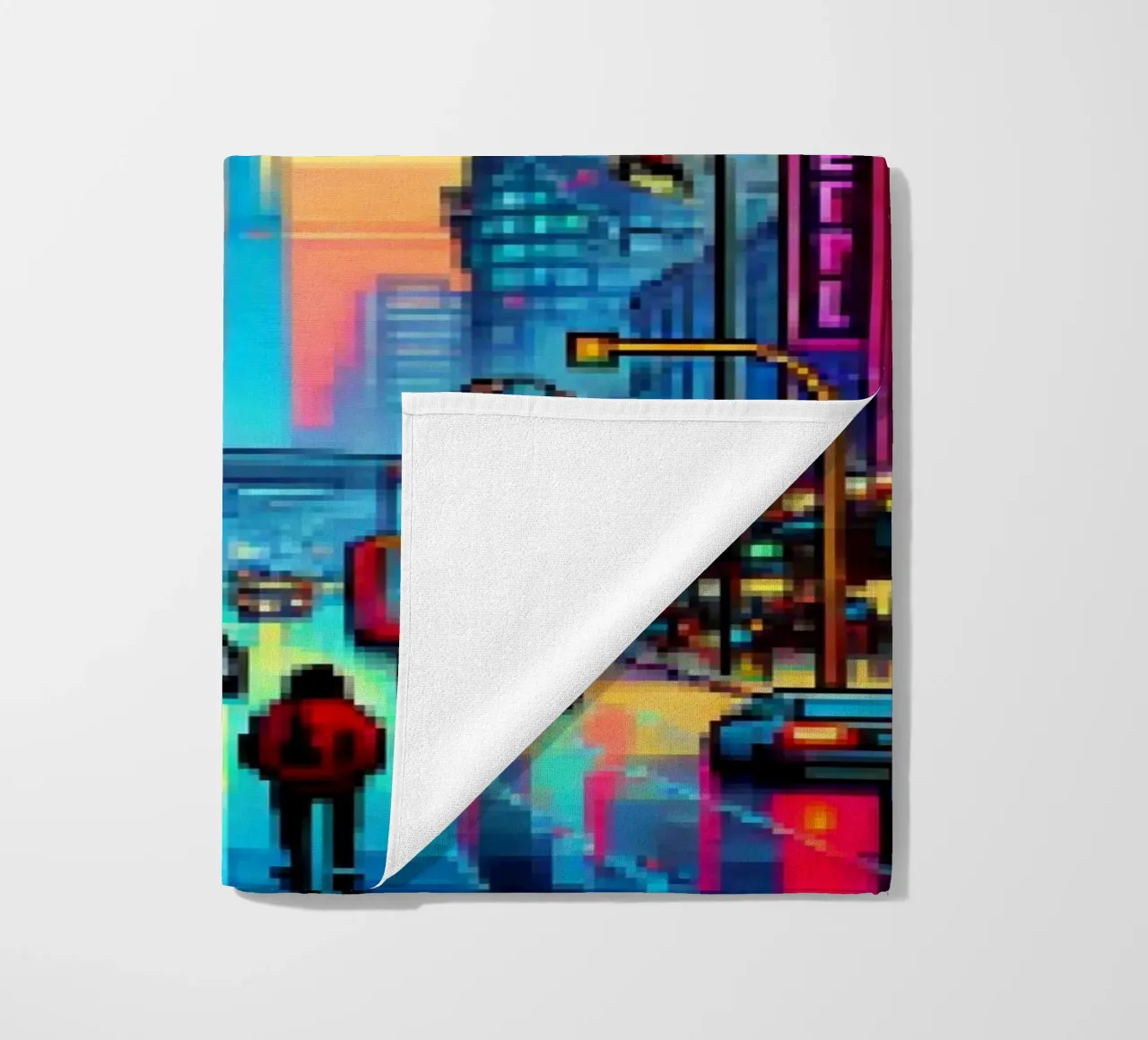 Berlin - Pixelart beach towel by pixelart