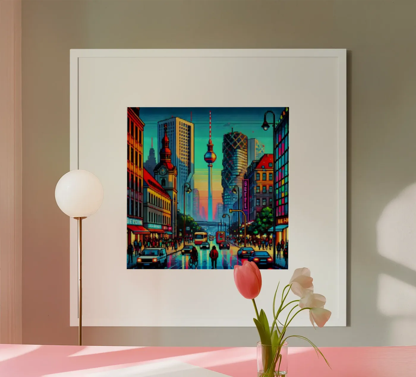 Berlino - Pixelart poster da pixelart