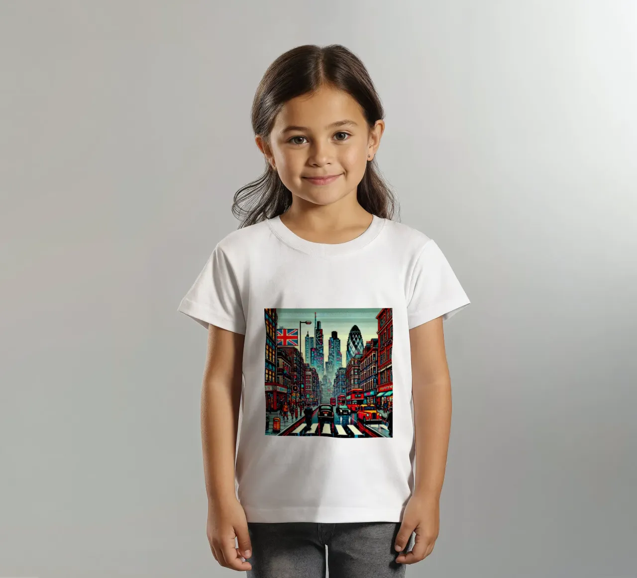 London - Pixelart kids t-shirt by pixelart