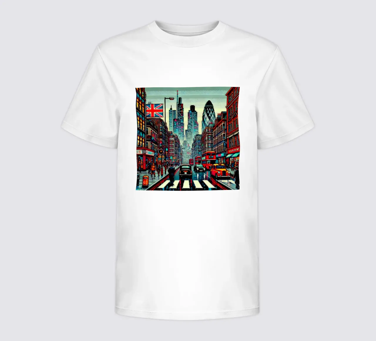 London - Pixelart kids t-shirt by pixelart
